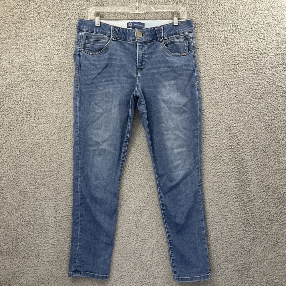 Democracy Absolution Mid‎ Rise Skinny Denim Jeans Preppy Stretch Women's 10 x 26